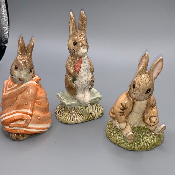 Lot of 3 76-83 Beatrice Potter Ceramic Figures SELLING AS IS - Picture 1 of 3